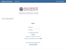 Tablet Screenshot of lms.alliance.edu.in
